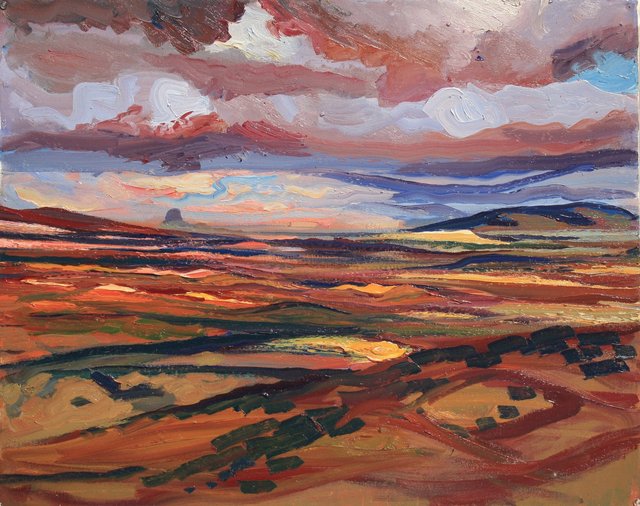 Cabezon in the Distance 24 x 30"