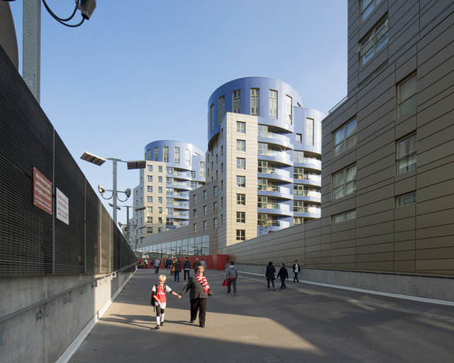 Housing at Arsenal Football Ground. CZWG Architects