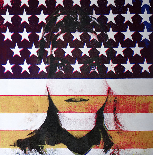 STARS AND STRIPES, self-portrait