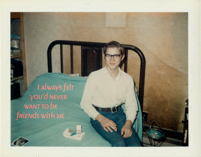 I Always Felt You'd Never Want To Be Friends With Me