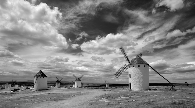 Les moulins à vent de Mota del Cuervo, Mancha