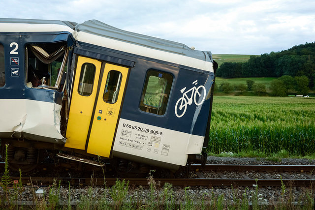 Accident train - Granges-Marnand - 2013