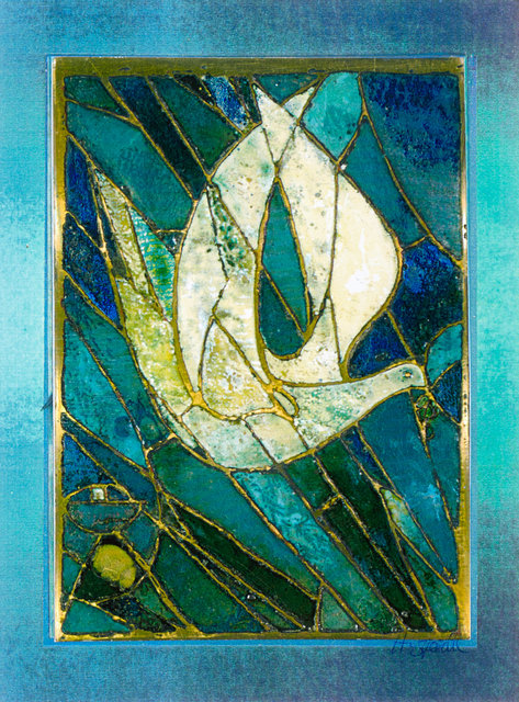 Arche-Noah's Taube mit dem Ölzweig