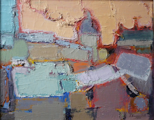'Kyiv's roofs. Winter view' oil on canvas / 40X50cm / 2008