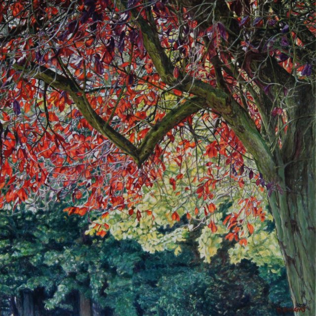 Nature 4 90x90 akryl płótno 2015