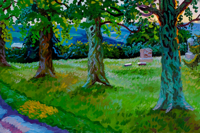 June Cemetery, 24 x 36"