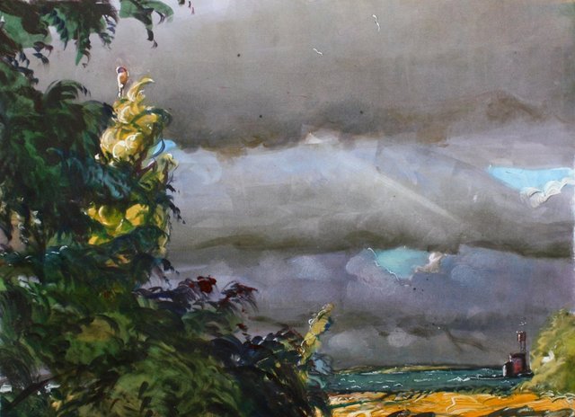 Falcon Hunts 22 x 30"