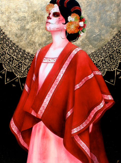 Red Serape 40"x30" / 2010