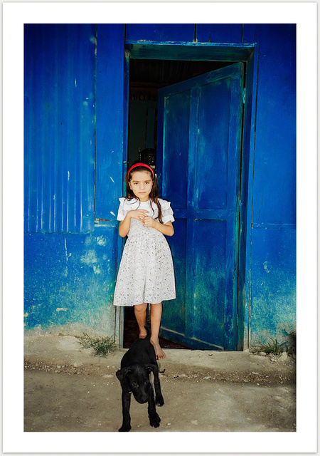 Guatemala Girl and Dog
