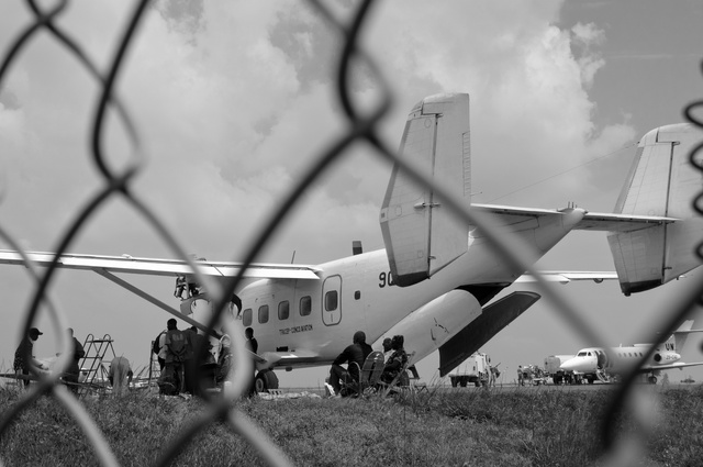 Preparing for take off, Bukavu