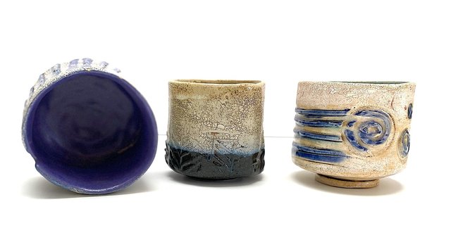 5. Cups & Bowls, $45 ea.2-5" in Dia.