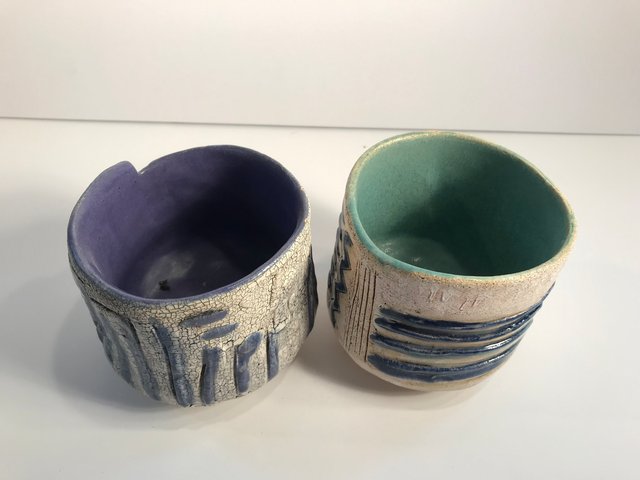 17. Cups & Bowls,$45 ea. 2-5" in Dia.