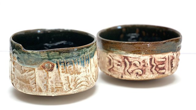 2. Cups & Bowls, $55 ea. 2-5" in Dia.