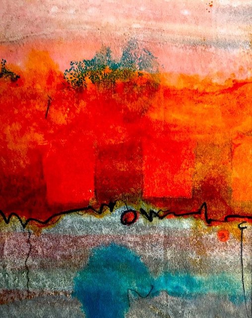 Frontera, NM $18x12 in $350.00