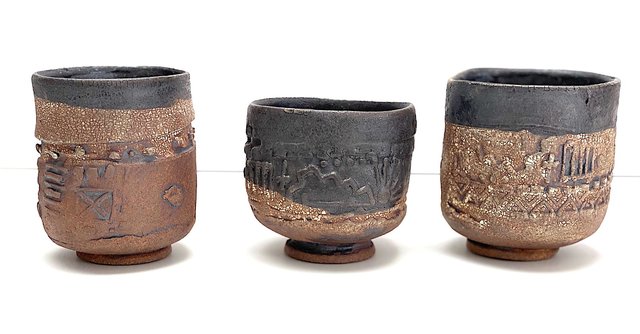 6. Cups & Bowls, $45 ea. 2-5" in Dia.