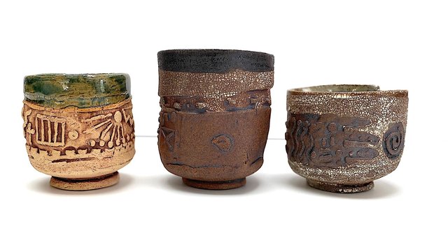 10. Cups & Bowls, $45 ea. 2-5" in Dia.