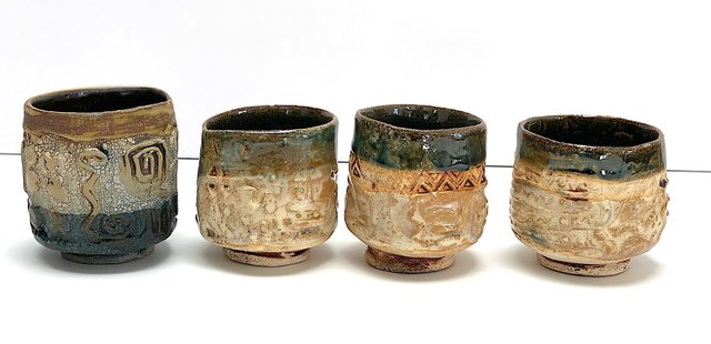 7. Cups & Bowls, $45 ea. 2-5" in Dia.