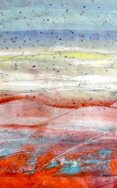 Turquoise Trail, NM - Monotype 36x24 in.$2,250.00