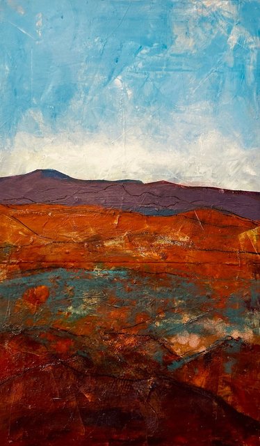 Atalaya Mountain., NM 30x18x1.5 inches $950.00