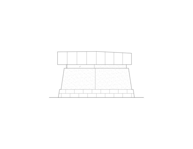 Tea House No. 1 - North Elevation