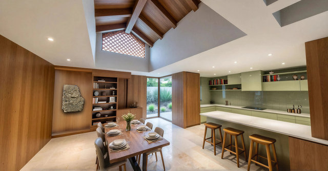 Garden House - Dining Room & Kitchen