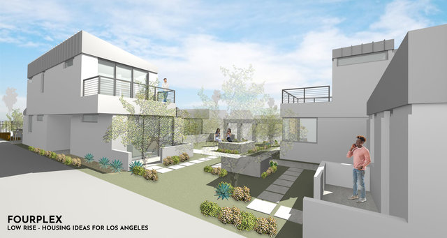 Low Rise L.A.: Fourplex Development