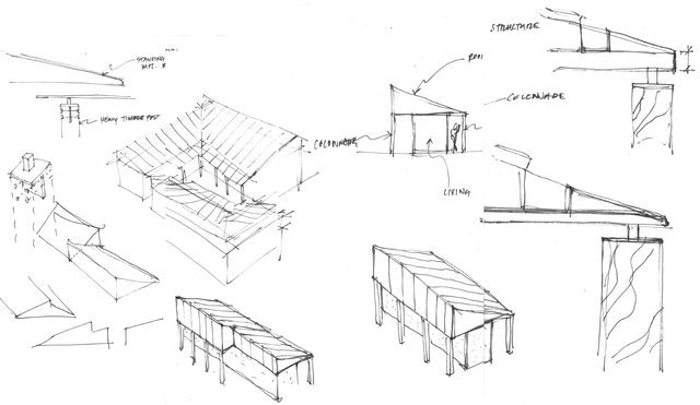 Courtyard House - Design Sketches