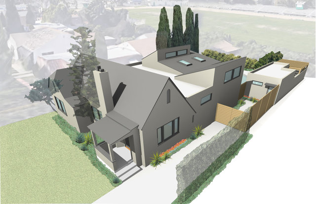 Shift House - Addition & ADU - Rendering