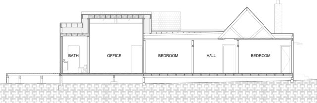 Shift House - Addition & ADU - Section