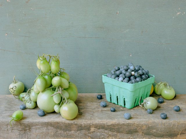 Green Tomatoes and Blueberries