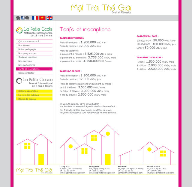 <font color="#aaa7a6">Page des tarifs.</font>