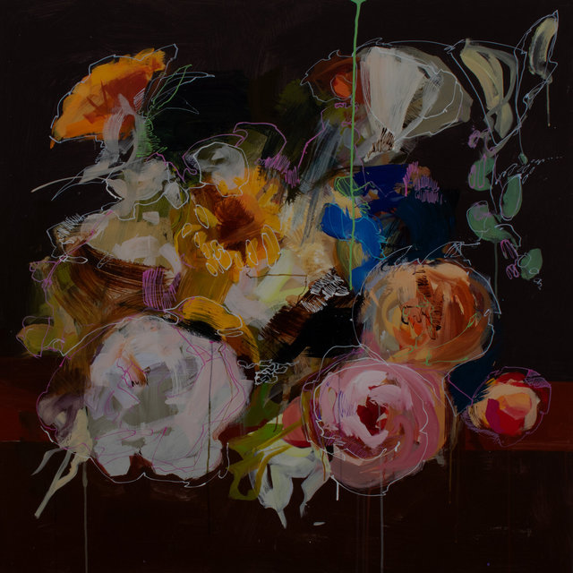 SOLD Drew Klassen - Flower piece after Rachel Ruysch (3)