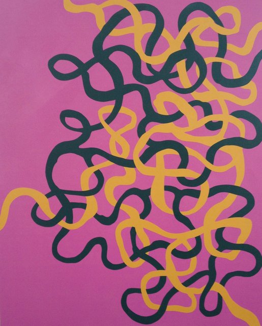 Untitled (lines on pink)