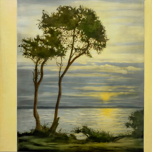 Kaufmann's 1910 Pine Tree's with Rising Moon