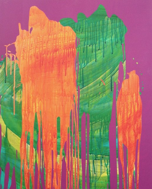 Untitled (Transparent Splash on Purple)