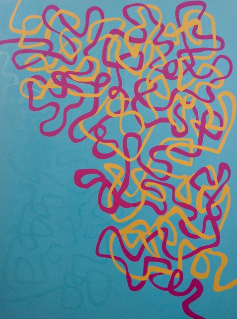 Untitled (Lines on Turquoise)