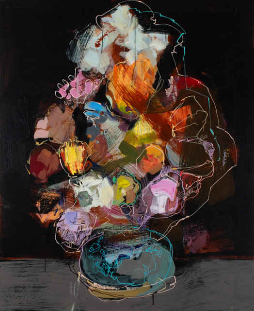 SOLD Drew Klassen - Flower piece after Ambrosius Bosschaert the Elder
