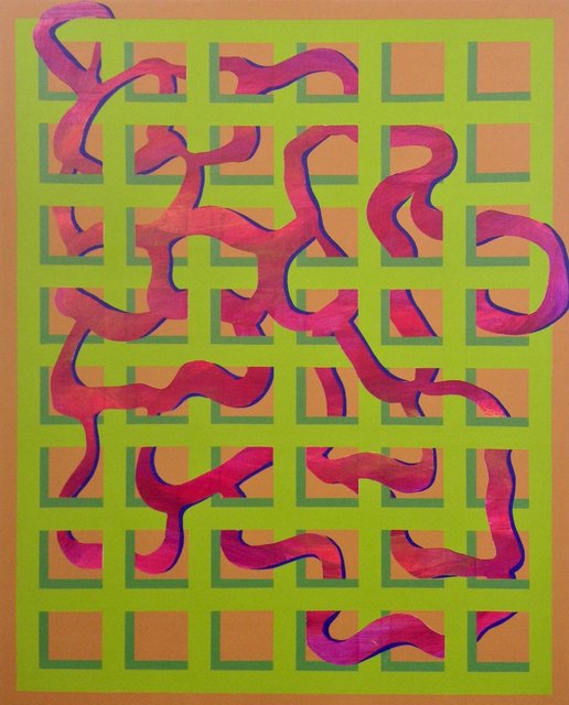Untitled (Green on Grid)