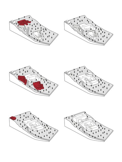 Demoliciones y etapas de construcción. / Demolitions and construction stages