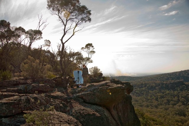 Eastern Interiors - installation location Table Top Mountain Albury, 2015
