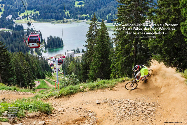 Mountainbike Lenzerheide, Schweizer Illustrierte, Juni 2017