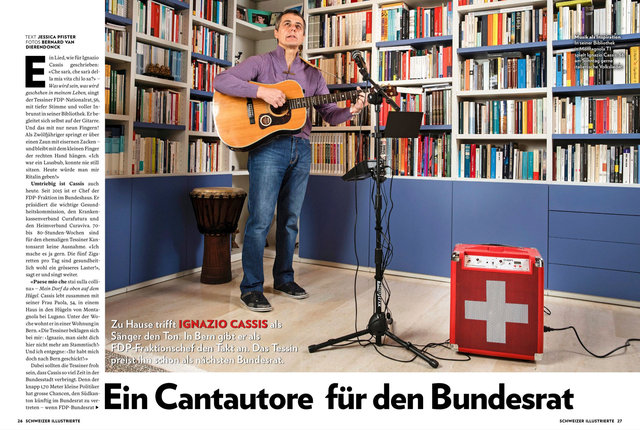 Ignazio Cassis, Schweizer Illustrierte, Mai 2017