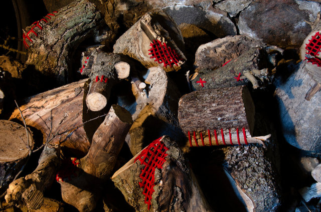 Mended wood