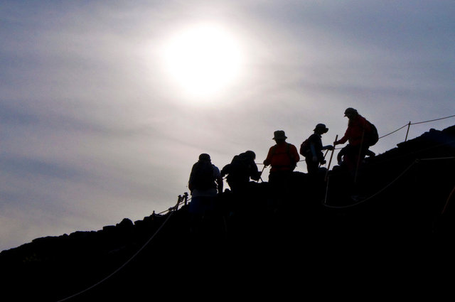 Climbing Mount Fuji