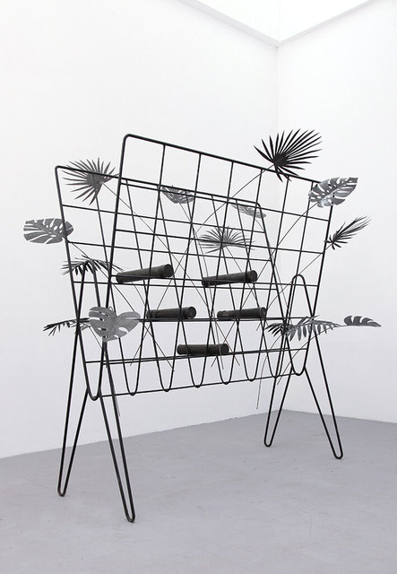 Tropical Archive, 2020. Iron, paint. 220 x 208 x 100 cm
