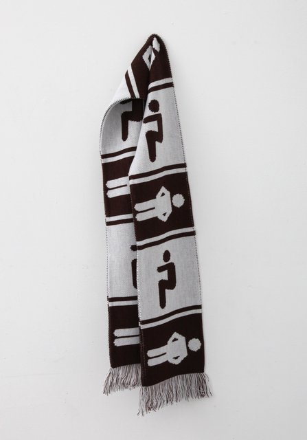 White Man Black Man Scarf, 2019
