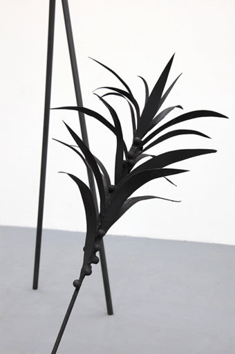 The Leadership Challenge, 2017-2019, detail. Patinated iron, book. 160 x 250 x 340 cm