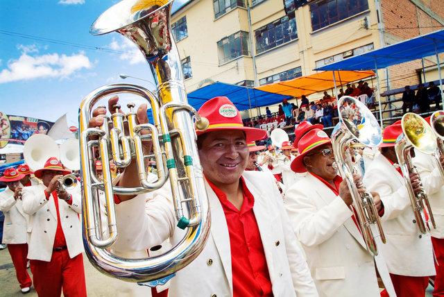 Musicians in Carnival, Oruro