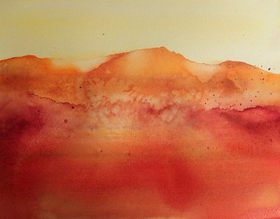 Orange Orche Mountains by Alison Gracie