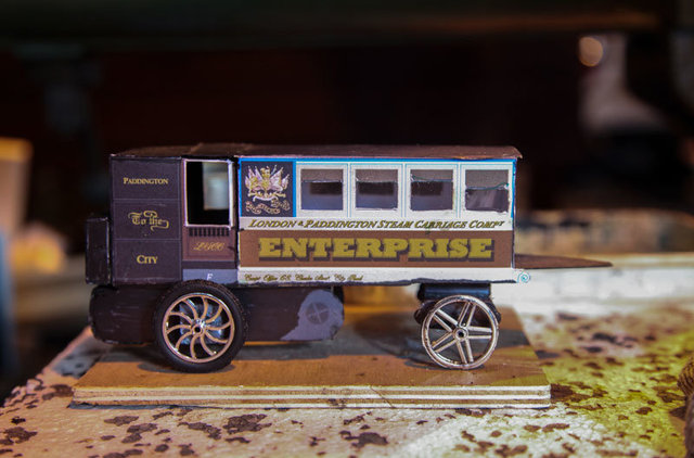 Model of a railway carriage